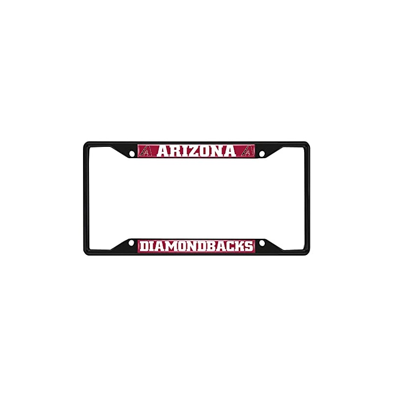Fan Mats 31296: Arizona Diamondbacks Metal License Plate Frame Black