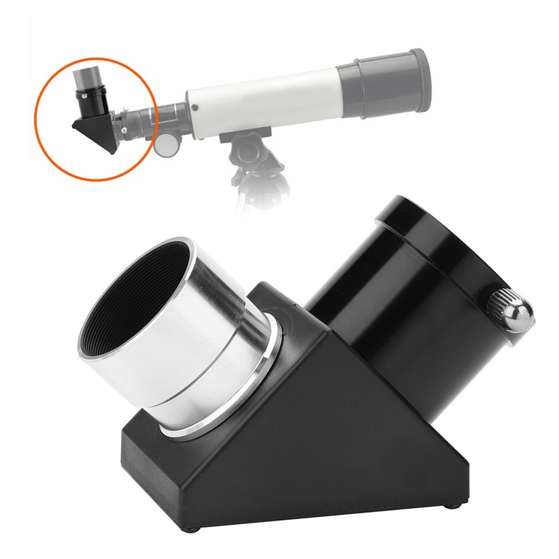 1.25" 90 Degree Diagonal Adapter Inverted Image Prism Zenith Mirror