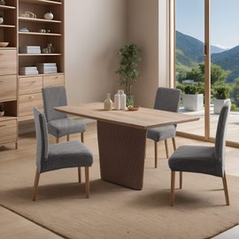 YUEANG Waterproof Dining Chair Covers, Chair Covers for Dining Room, Stretch Chair Covers Parsons Chair Slipcover, Removable, Washable for Dining Room Kitchen Chair Protector Cover