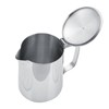Milk Frothing Pitcher with Lid Stainless Steel Dripless Spout Coffee