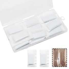 Pine & Linen 24 Pack Curtain Weight, Weight Cloth Curtain Weights for Home, Heavy Iron Weights Drapery Accessories, 17g Each for Home Office Hotel Curtains/Tablecloths