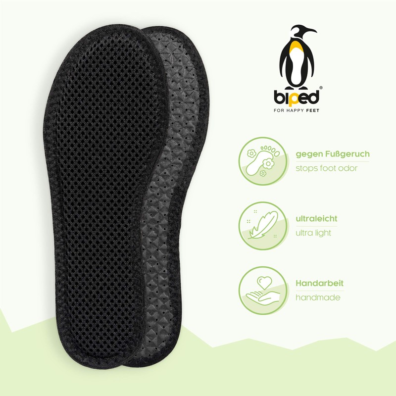 biped 2 Pairs of Children's Activated Carbon Soles, for Climate