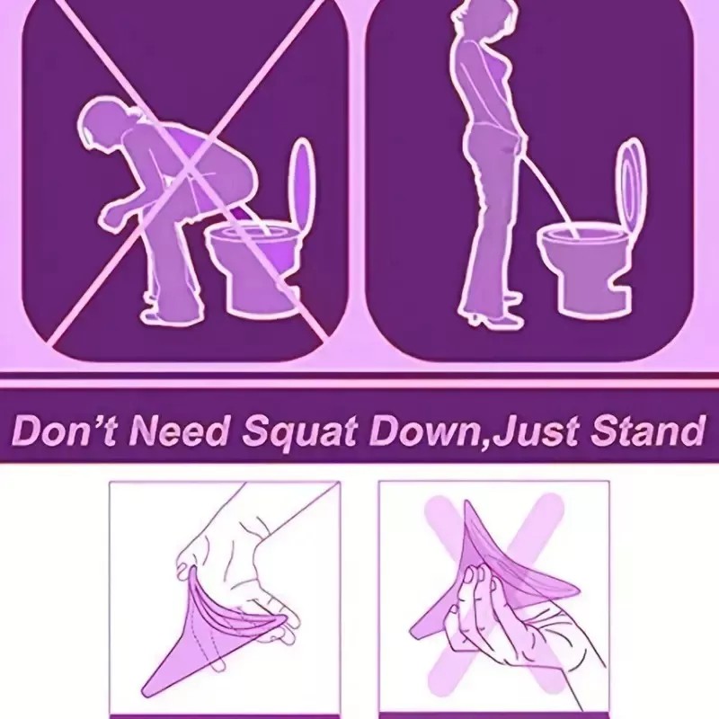 CL Embudo De Urinal Femenino Portátil Reusable Ecológica