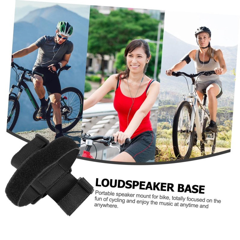 Kisangel 2 Pcs Bike Mount Speaker Holder Adjustable Straps Nylon