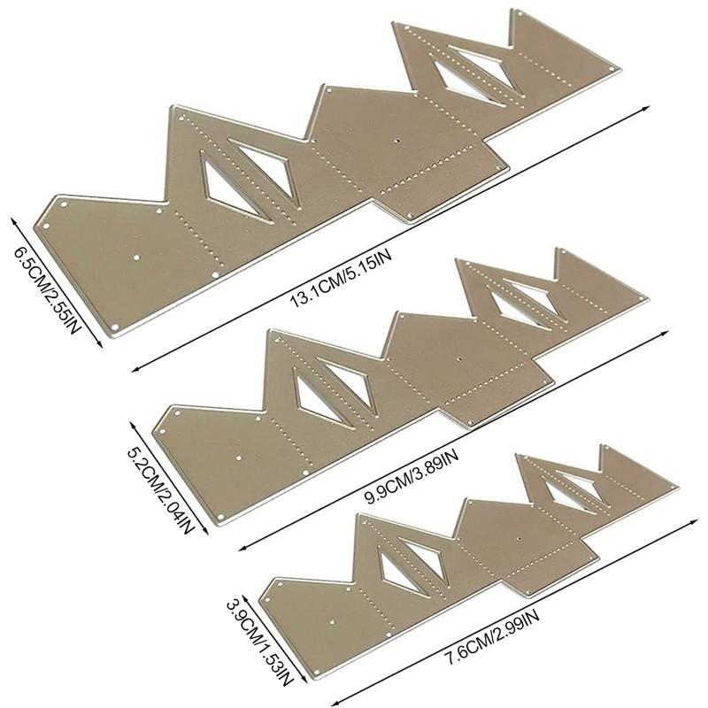 Metal Cutting Dies Christmas 3D Designs Stencils DIY Cutting Dies