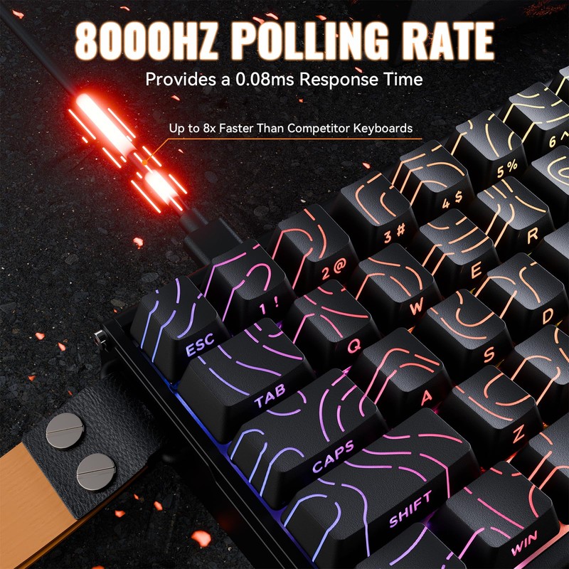 ATTACK SHARK X68MAX HE Wired Rapid Trigger Mechanical Creamy TKL