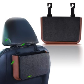 BenRan Car Trash Can, Portable Car Garbage Can Hanging Foldable Rubbish Bin Dustbin Organizer Container Waterpfoof & Leafproof Small Vehicle Car Bag for Lorry, Pickup Trucks, Trolleys Back Seat