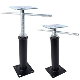 YMDGGDCH 2 Pack Adjustable Jack Post Set, Metal Floor Support, 11-14.5 Inch Height Range, 10000 Lbs Load Capacity for Basement Joist Beam Brace
