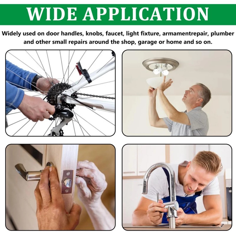 Aienxn 775PCS Metric +SAE Set Screw Assortment Kit Hex Socket