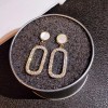 Unbranded Korean Style Sparkly Drop Dangle Earrings 925 Silver