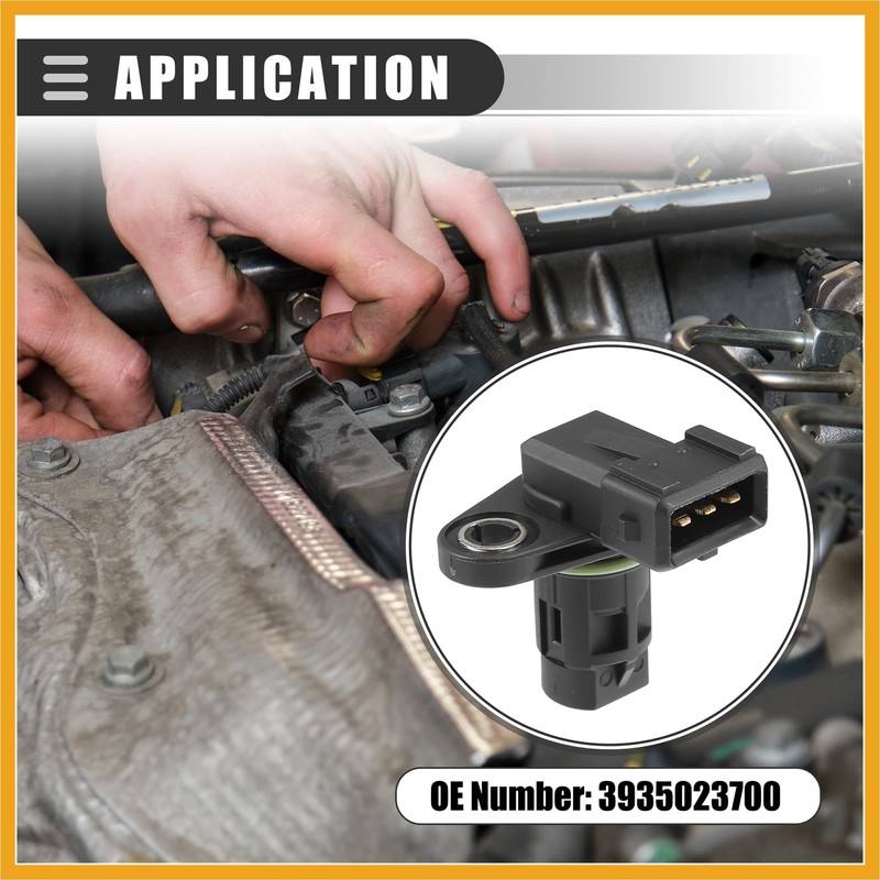 Partuto Camshaft Position Sensor, for Hyundai Elantra 2003-2016, ABS, No.3935023700/3935023910,