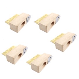 Weed Brush for Cleaning Paving Stones, Patios, Weed and Moss Remover, 5 Brush Heads + Iron