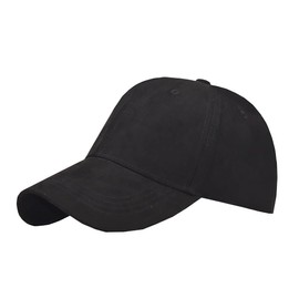 Gorra de béisbol ajustable, informal, de algodón, para hombres y mujeres, Negro, Talla única
