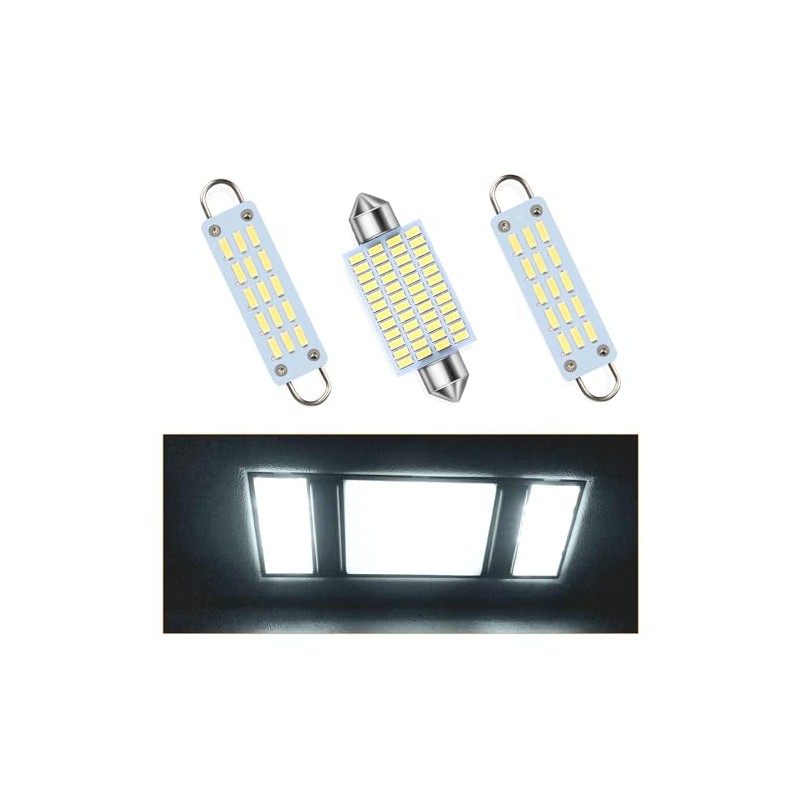 MoriNed Interior LED Map Dome Light Bulbs Kit Compatible with
