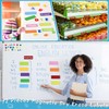 Magnetic Sheets, 54 Pieces, 9 Colors x 6 Whiteboards, Magnetic
