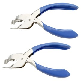 2PCS Staple Remover Staple Puller Remover for Home School Office,Quick and Comfort (Blue)