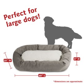 Majestic Pet Apple Villa Collection Sherpa Bagel Dog Bed