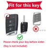 KUNIO Key Case Fits VW Golf 7 MK7 Tiguan Polo