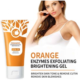 Gel de exfoliación naranja, limpieza profunda LF16-35, exfoliador facial hidratante para todos los tipos de piel (2PC)