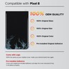 GREEN FUSION Compatible with Pixel 8 Back Glass Cover Replacement,
