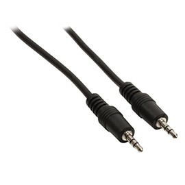 Valueline 1m 3.5mm Male to 3.5mm Male Jack Stereo Audio Cable - Black