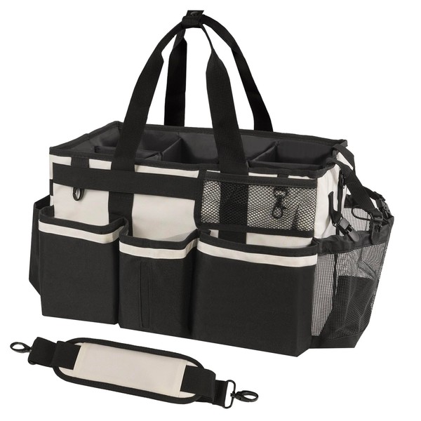 SCAVATA Wearable Cleaning Caddy, Cleaning Caddy Supplies Organizer with Handle