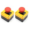 Red Emergency Stop Switch, 2PCS Red Mushroom Latching Emergency Stop