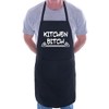 print4ucouk Kitchen Bitchin Funny BBQ Cooking Novelty Apron Black