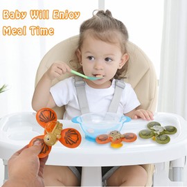 wgde toy Toys for 1 2 3 Year Old Girls Gifts, Suction Cup Fidget Spinner 1-3 Olds Boys Baby Sensory 0-6-12 Months Plus, Bath Birthday Gifts Toddler 1-5