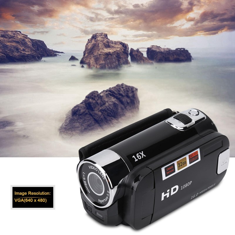 Full HD 16X DV Portable Camcorder Digital Video Camera 270°
