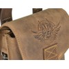 Greenburry Vintage Biker Leather Belt Bag Waist Bag Bum Bag