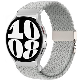 VELULYX Nylon Braided band Compatible with Galaxy Watch 7/FE/6/5/4 40mm 44mm, 20MM Elastic Band for Galaxy Watch 6 Classic/4 Classic/5 Pro/3 41mm/Active 2/Active 40mm