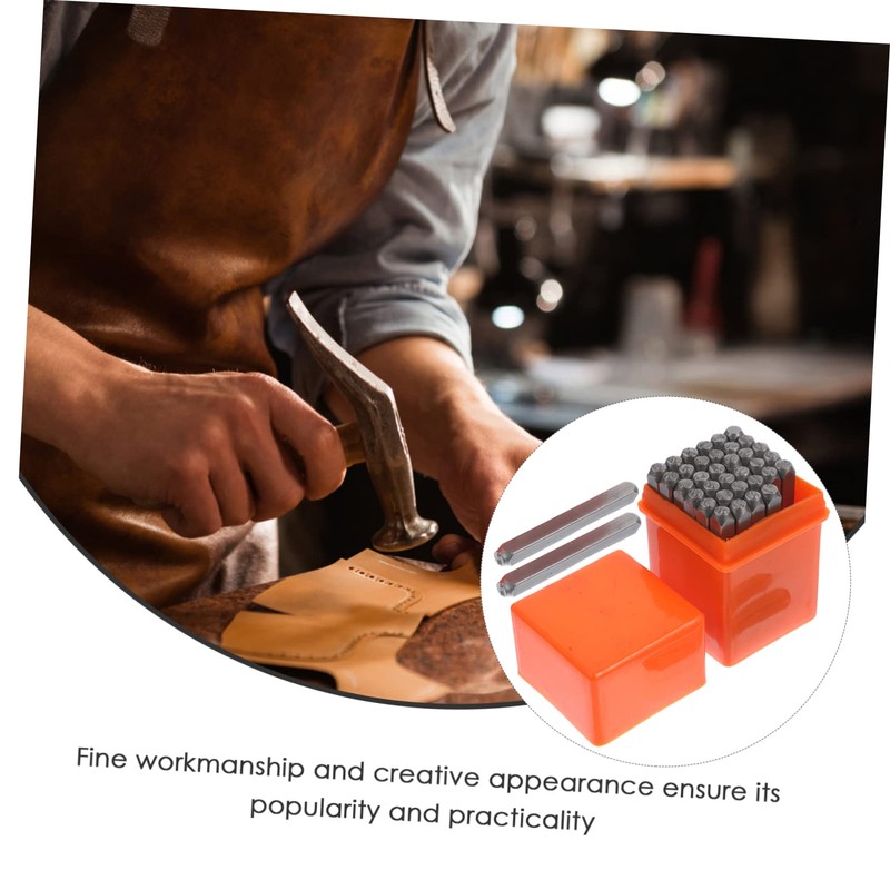 Hohopeti Alloy Steel Alphabet and Numbers Stamp for Craft Durable