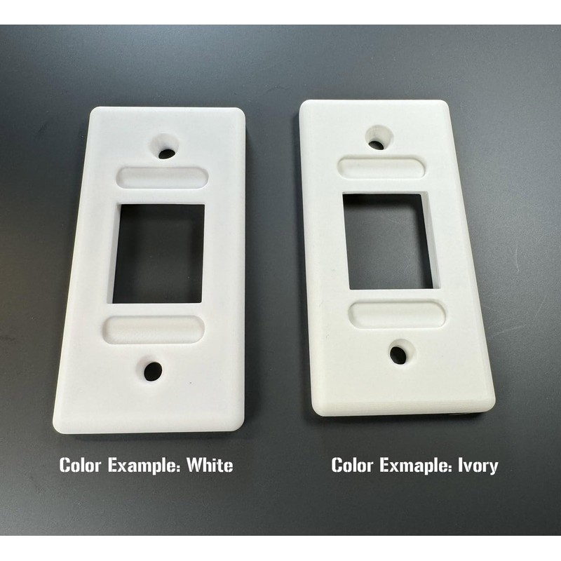 Single Switch Plate Cover – Ivory – 3D Printed Replacement