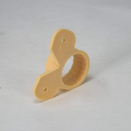 [10-Pack] PROCURU 1-1/4 Inch Plastic Suspension Hy-Ear Pipe Clamp, Mickey Mouse Style Strap Hanger for 1-3/8" OD Pipe, Black