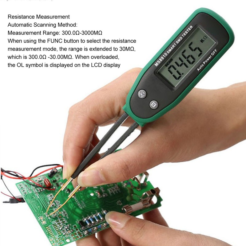 Smart SMD Tester Chip Diode Resistor Capacitor Digital Tweezer Electronic