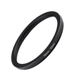 GZNLY 58mm to 52mm Step Up Ring Filter Adapter Black Metal Step up Adapter Rings Compatible with All Brand UV CPL ND Camera Lens Filter Step Down Ring (58mm-52mm)