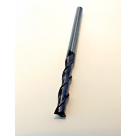FM Carbide 1/8" Square End Mill 2 Flutes (AlTiN) LOC  3/4" OAL 2.25" D2 = 1/8"