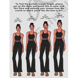 Sunzel Flare Leggings, Crossover Yoga Pants with Tummy Control, High Waisted and Wide Leg, No Front Seam Hot Pink Small 34" Inseam