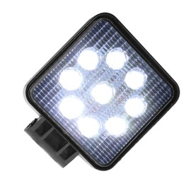 ENET 2Pcs 12V 24V 27W LED Square Work Spot Light Floodlight For Offroad Truck Boats
