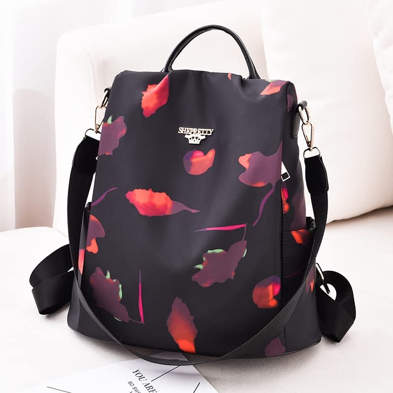 shepretty Women's Anti-Theft Backpack Shoulder Bag School Bag, 3 Butterfly
