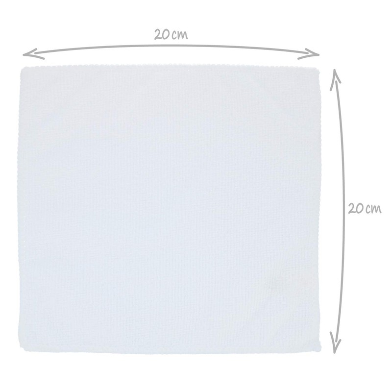 com-four® 9 x Microfibre Face Cleaning Cloths – GSM 250