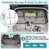 Dog Car Barrier Escape-Proof, 46" Wide Car Divider for 3rd