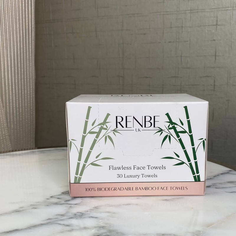 Renbe UK Flawless Face Towels | Biodegradable, Bamboo & Disposable
