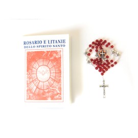 OVUNQUE PROTEGGIMI Holy Spirit Rosary Crown Rosary Prayer Holy Spirit 5mm, Glass