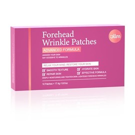 Forehead Facial Anti Wrinkle Patches: Hypoallergenic Hygienic Single-Use Smooth Soften Forehead Horizontal Non-Silicone Clear Fine Line Smoother for Frown Lines for Overnight Use
