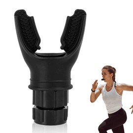 Breathing Trainer Portable Lung Trainer Black Lung Exerciser Adjust Resistance Lung Flexer Improves Lung Capacity Training Device Endurance Training Tool for Men Women