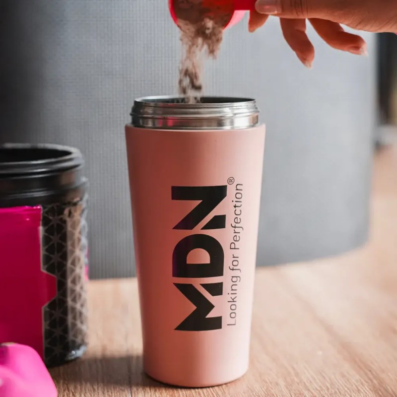 Vaso Shaker Aluminio Mdn Sports Mezclador De Proteína.