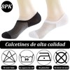 Calcetines Invisibles hombre, 8 Pares de Tines Cortos Hombre, Calcetas