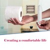 2 Pack White Toilet Paper Holder,Plastic Toilet Tissue Roll Holder